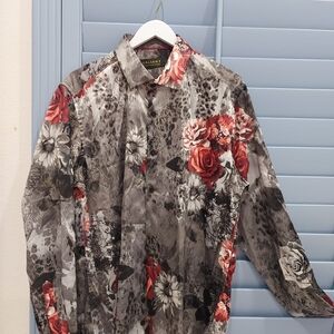 100 % Authentic Valiant Men's Long Sleeve Button Down Dress Shirt Silky